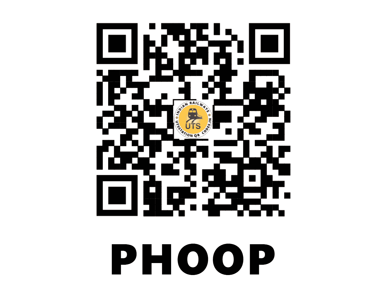 UTS QR Code for PHOOP - PHOP - NC (MADHYA PRADESH)